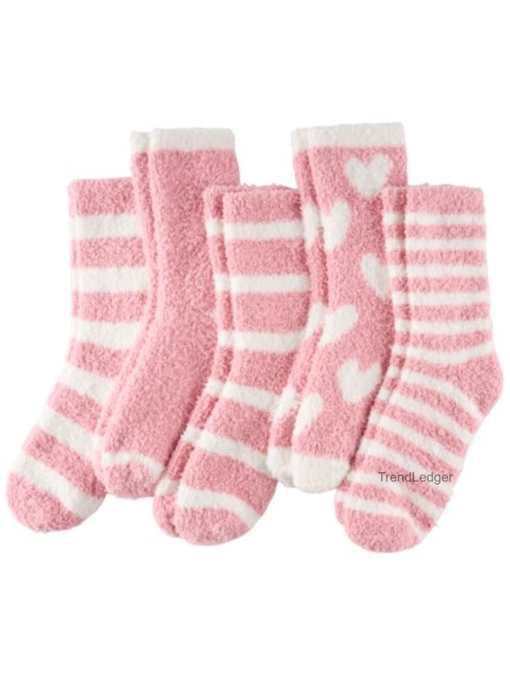 Plush Fuzzy Slipper Socks Women's One Size Cozy Winter Gift